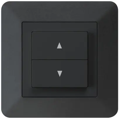Pulsante per tapparelle INC kallysto.trend nero con 2 tasti di comando 