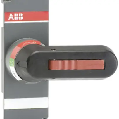 Commande rotative directe ABB OTV250EK, pour OT160EV…250E/OT200U, TEST-O-I, noir 