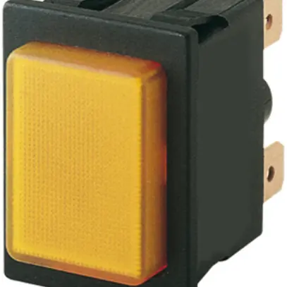 Interruttore luminoso INS Novitronic, 16A/250V 0/2L, tasto ro 