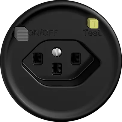 Presa INC STANDARDdue T23 FI 30mA nero con shutter 