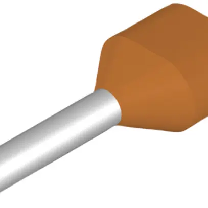 Embout de câble jumelé Weidmüller H isolé 2×0.5mm² 8mm orange sac multiple 