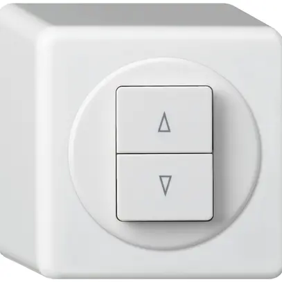 Pulsante per tappar.AP basico con 2 tasti di comando bianco 