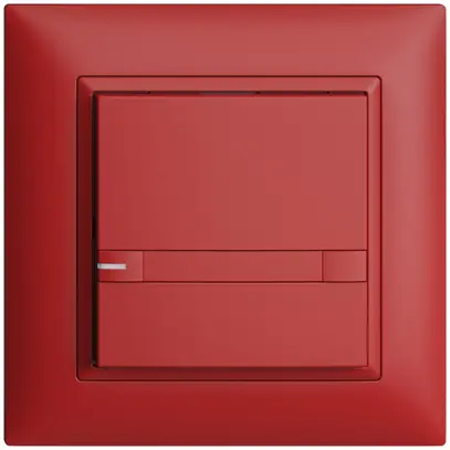 Poussoir ENC KNX 1× EDIZIOdue colore berry RGB avec LED avec insert papier 