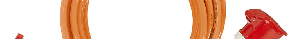CEE-Verlängerungskabel Demelectric G-PUR 5×2.5mm² CEE/CEE 16A IP44 orange 15m 