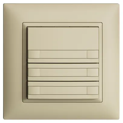 Poussoir KNX RGB ENC EDUE FMI, 250mW, s.LED, a.papier, 6×poussoir,1×touche, van 