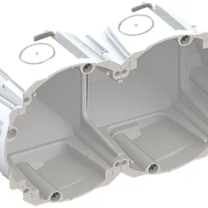 Scatola per parete cava AGRO 2×1 Quickbox H1 Ø83mm senza alogeno bianco 