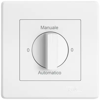 Interruttore rotativo INC EDIZIO.liv SNAPFIX® manopola 2/1L 0-Manuale-0-Auto bi 