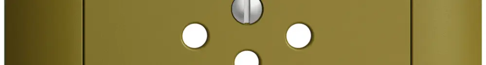 UP-Frontset EDIZIOdue olive 88×88mm 1×T12 