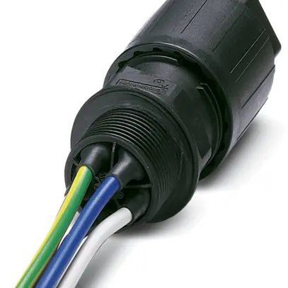Passe-câble QUICKON 4LPE M20 2.5mm² Ø9…16mm avec écrou + câble 1m noir 