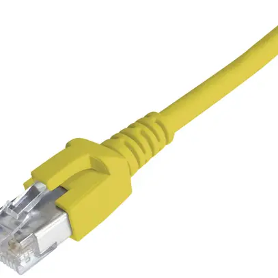 Câble patch RJ45 Dätwyler 7702 4P, cat.6A (IEC) S/FTP LSZH, jaune, 50m 