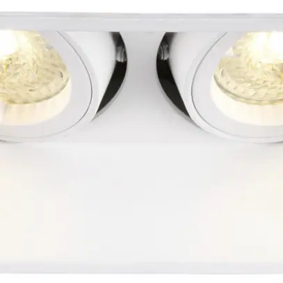 Plafoniera INS SLV HORN Double QPAR51 DL GU10 max. 2×25W bianco 