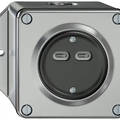 Prise de charge USB AP ELEMENT 2×USB-C 3600mA aluminium 