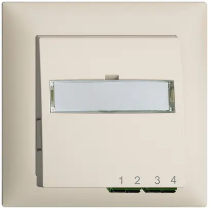 UP-Anschlussdose FTTH EDIZIOdue FH 2×LC APC Duplex FMI crema 