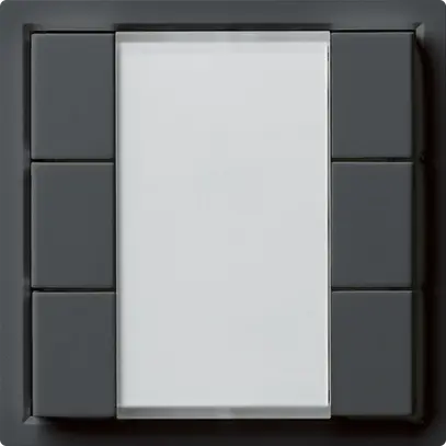 Poussoir universel ENC 6×KLA A avec LED anthracite 