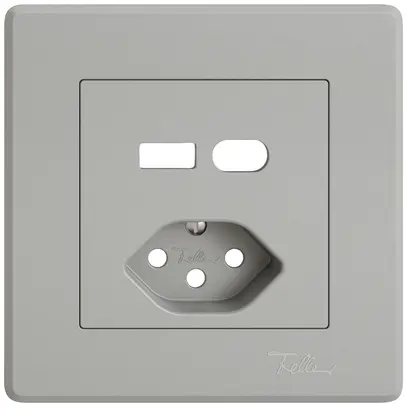 Kit di montaggio INC EDIZIO.liv SNAPFIX® per combi.USB A+C/presa T13 grc 