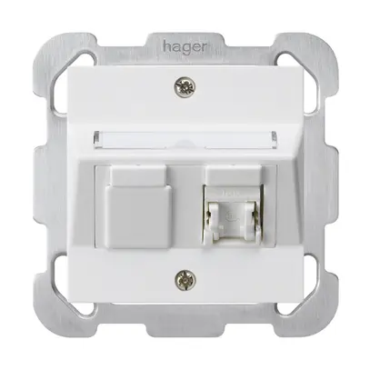 Prise ENC kallysto B cat.5e 1RJ45/u blanc 
