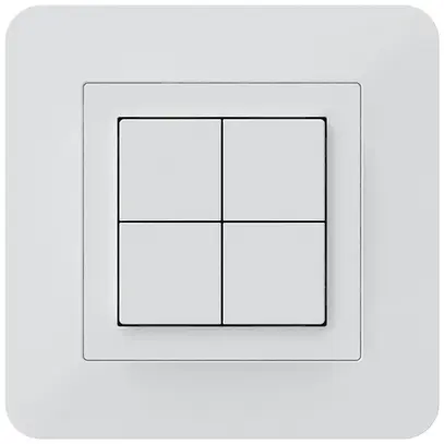 Pulsante KNX INC Hager BA kallysto.trend C quadruplo 94×94mm bianco 