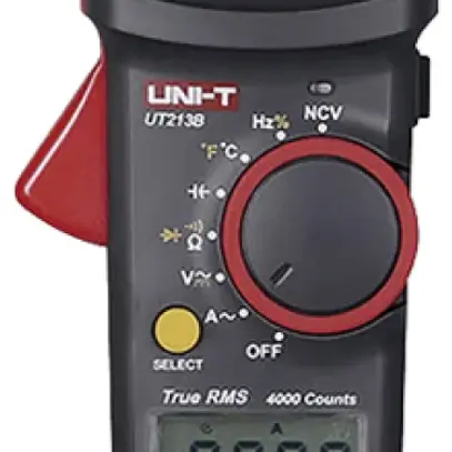 Multimètre à pince UNI-TREND UT213B 600VUC 400A 40MOhm temp.TC 40000µF 1000kHz 
