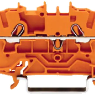 Morsetto di passaggio WAGO Top Job-S 2.5mm² 4L arancione serie 2002 