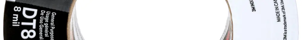 Nastro adesivo in tessuto 3M DT8 48×23m×0.2mm nero 