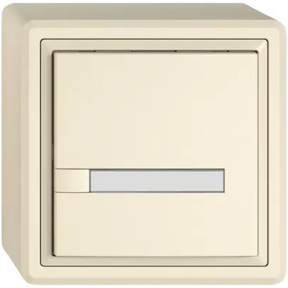 Poussoir universel AP EDIZIO.liv UNI SNAPFIX® s.LED 1× comm.1T étiqu.cr 