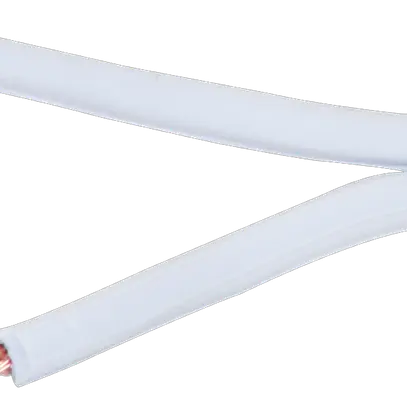 Câble plat pour haut-p. 2×2.5mm² blanc bobine à 100m 