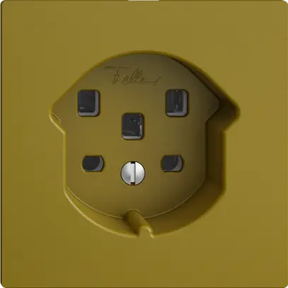 Presa EDIZIOdue T25 16A olive, con morsetti innest. 