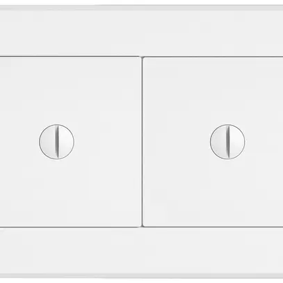UP-Kombination EDIZIO.liv SNAPFIX® 1×2 96×156mm 2×blind weiss 