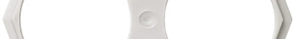Placca passacavi per weber.hse per alto/basso 2×M50×1.5 