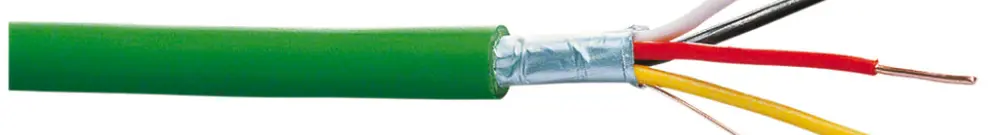Câble Hager KNX J-H(St)Hh 2×2×0.8 sans halogène vert bobine L 100m B2ca.s1.d1.a1 