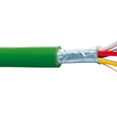 Câble Hager KNX-Y(ST)Y 2×2×0.8 PVC vert bobine L 100m Eca 