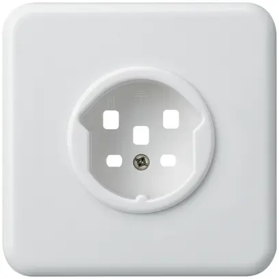 Kit frontale INC HA basico per presa tipo 25 con morsetti a innesto bianco 