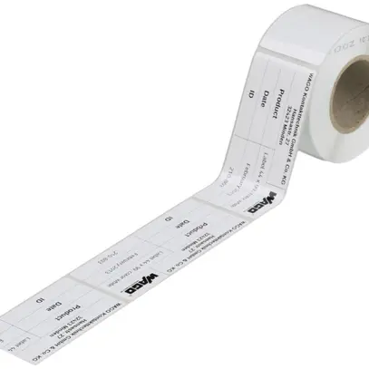 Etikettenrolle WAGO 33×70mm weiss 500 Stk./Rolle, unbedruckt 