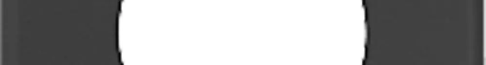 Placca di copertura I 43mm nero 1×43mm nero 