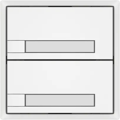 Poussoir KNX RGB EDIZIO.liv SNAPFIX® capteur temp.s.LED étiqu.2× comm.1T bc 