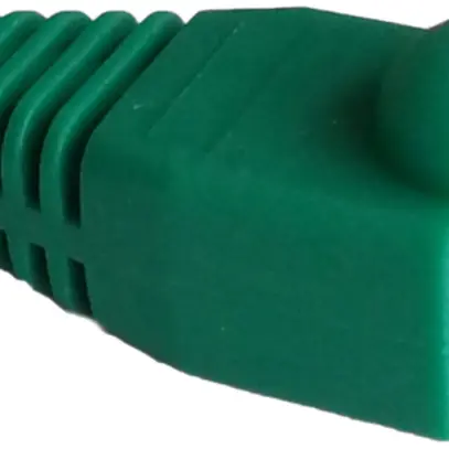 Manicotto antipiega verde, per spina RJ45, diritto 