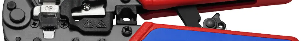Pinza di serraggio KNIPEX per connettori modulari tipo Western RJ45 191×70×20mm 