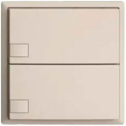 Pulsante KNX RGB EDUE, 250mW, s.LED, 2×pulsante, comando 1×tasto, crema 