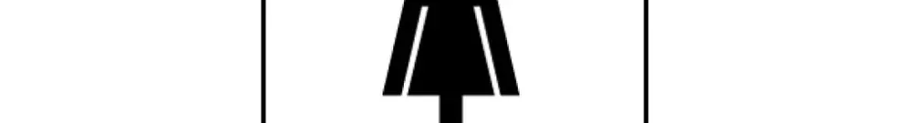 Foglio pos.simbolo 'WC signore EDIZIOdue nero 42×42 per lamp.LED 