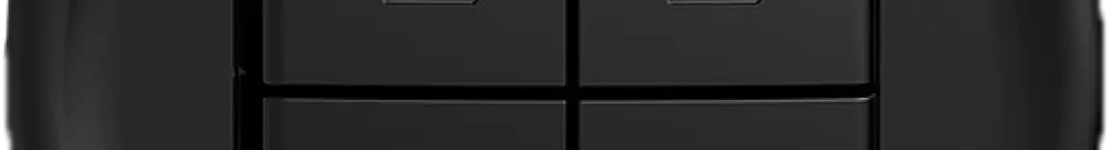 Interrupteur pour stores ENC STANDARDdue Q noir 2 canaux 