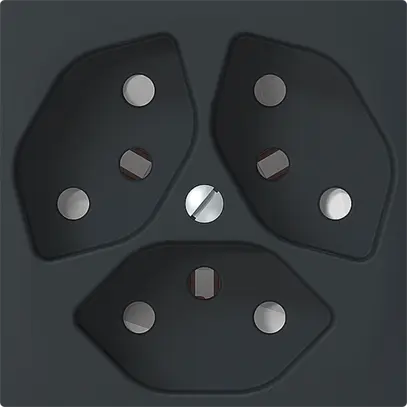 Prise ENC SIDUS 3×T13 anthracite 