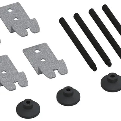 Kit de nivellement Hager longueur 105mm pour cassette nivelable et ext.hauteur 