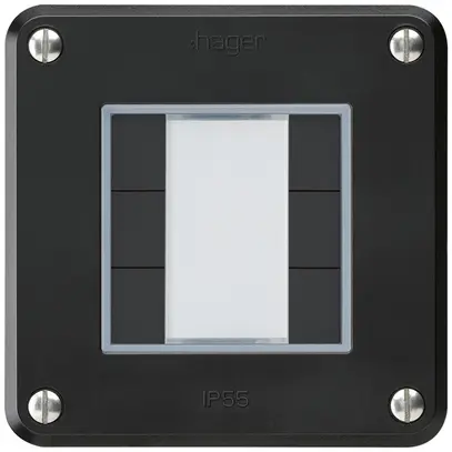 Tasto INC robusto A KNX 6× nero s/e-link 