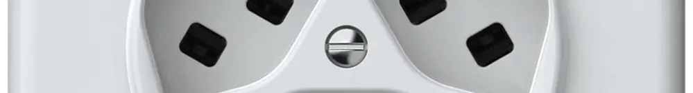 Presa INC origin 3×tipo 23 1×S 16A 230V 92×92mm bianco 