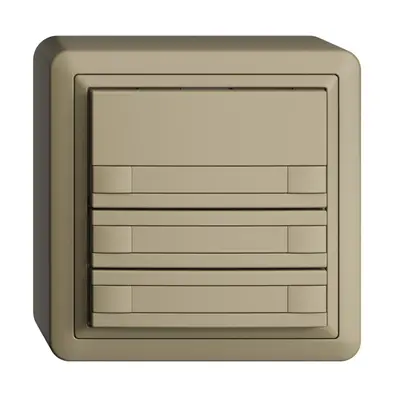 Pulsante KNX RGB AP EDUE, 250mW, s.LED, carta, 3×pulsante, com.2×tasti, sa 