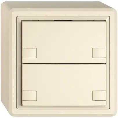 Pulsante KNX RGB AP EDIZIO.liv SNAPFIX® sensore temp.s.LED 2× com.2T cr 