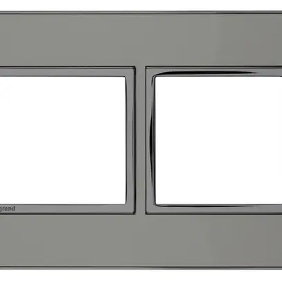 Intestazione INC Legrand Arteor 1×2 orizzontale 157×92mm Stainless Steel 