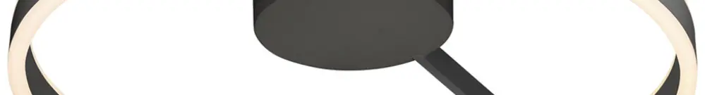 Plafonnier/applique LED SLV ONE 60 CW 23W 550lm 927/930 DALI Ø600 noir 