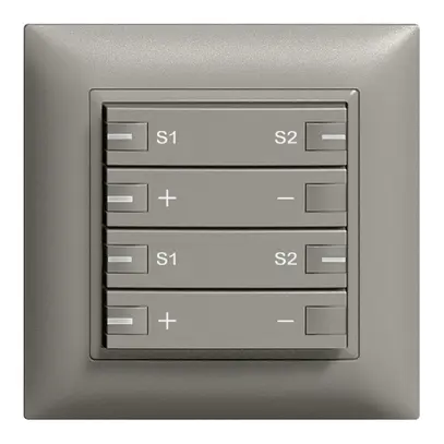 Varialuce INC ZEP 2c/4t staz c/sec. scena LED EDIZIOdue grigio scuro 