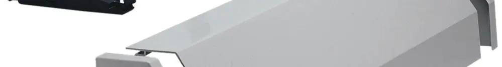 Canal de rangement Hager univers 5-part 1300mm gris 